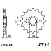 Reťazové koliečko JT JTF 410-15 15T, 428